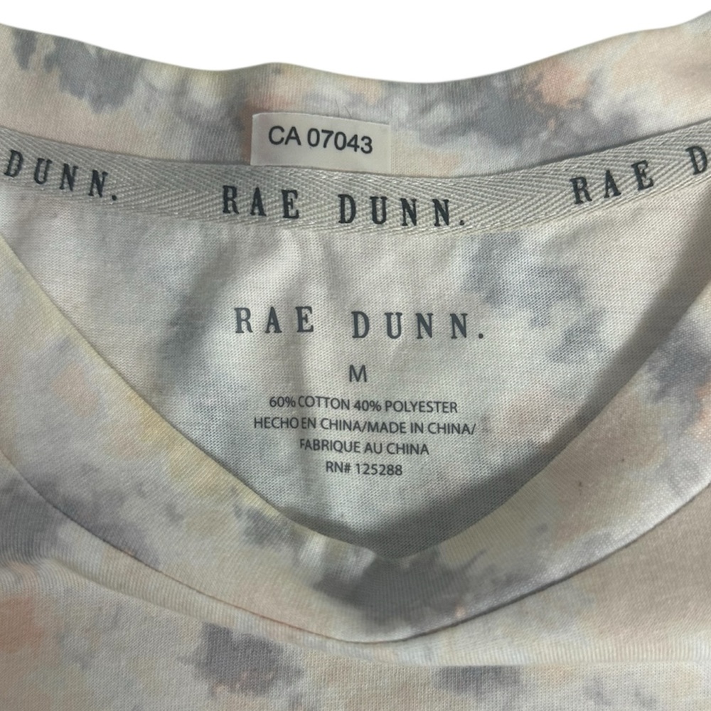Rae Dunn Be Kind Tie Dye Graphic Tee Medium Boho Casual Top - Picture 2 of 7